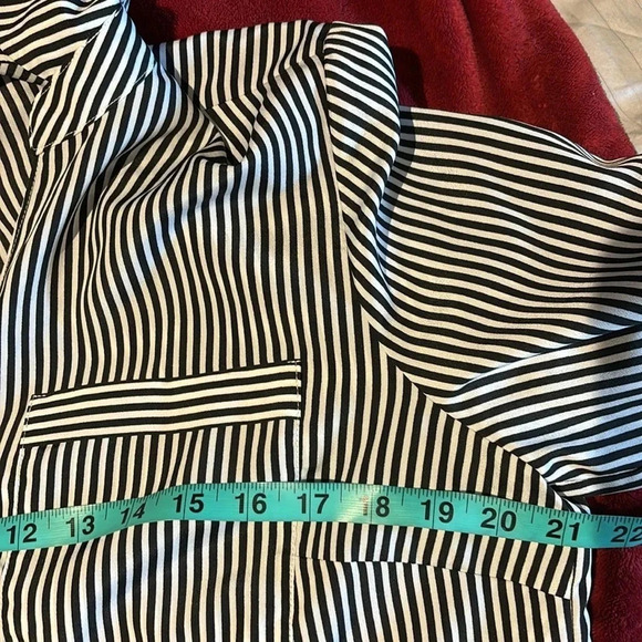 Lord & Taylor striped tie now collar longs sleeve shirt Sz  L - Picture 7 of 13